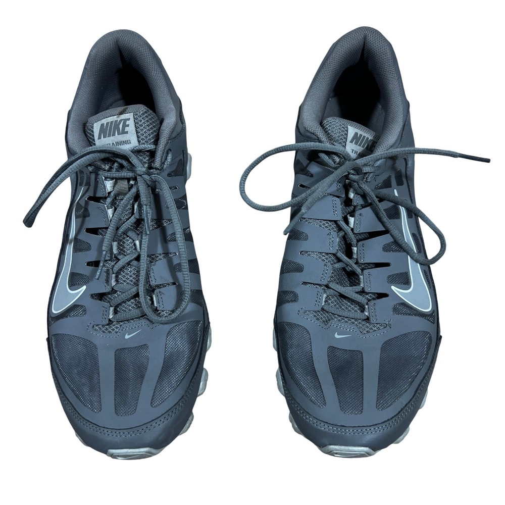Nike Reax 8 TR Solid Training Shoes Dark Grey Silver Performance Size 15